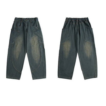 Casual Loose Straight Jeans N0546