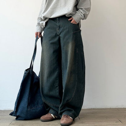 Casual Loose Straight Jeans N0546