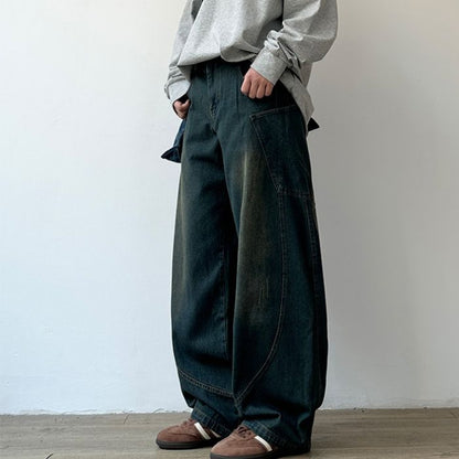 Casual Loose Straight Jeans N0546