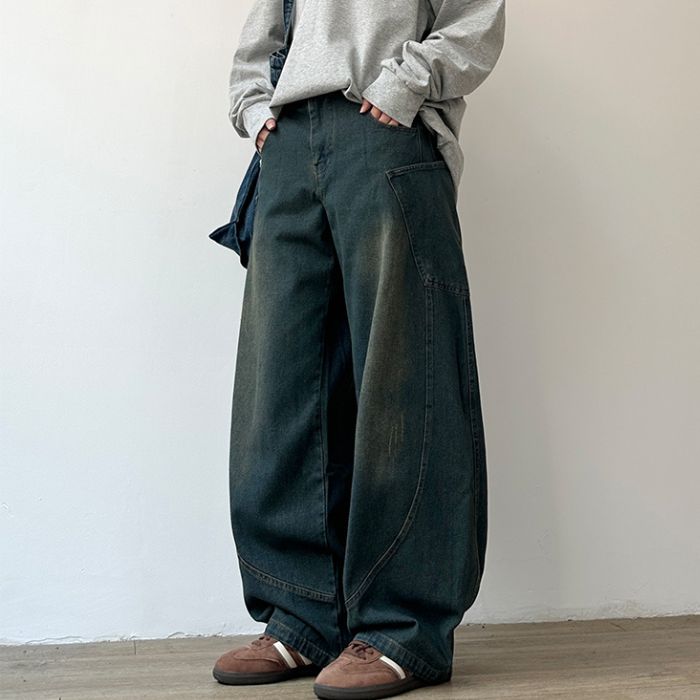 Casual Loose Straight Jeans N0546