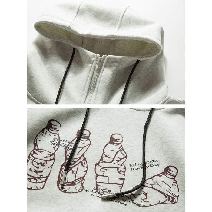 Print Loose Casual Hoodie N0551