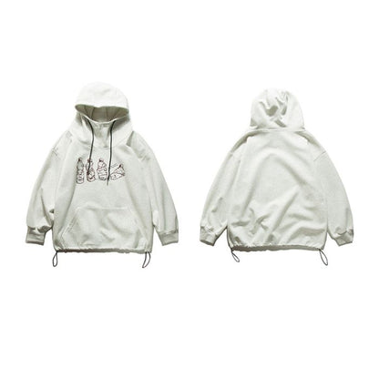 Print Loose Casual Hoodie N0551