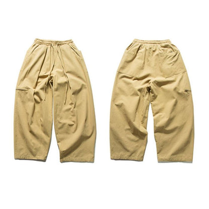 Solid Color Loose Straight Wide-leg Pants N0552