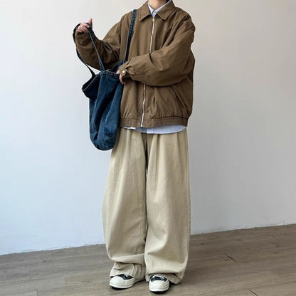 Lapel Casual Loose Jacket N0554