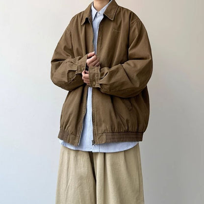 Lapel Casual Loose Jacket N0554