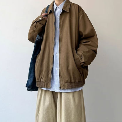 Lapel Casual Loose Jacket N0554