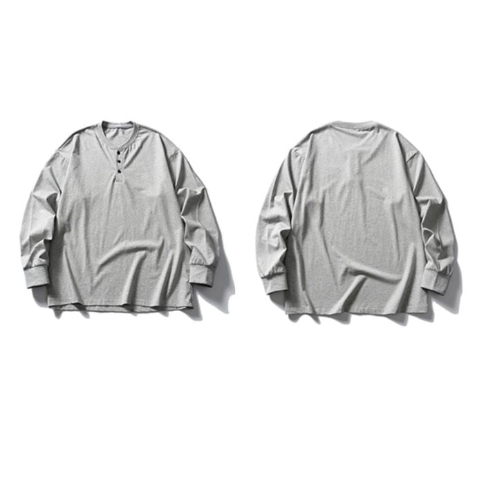 Loose Casual Long-sleeved T-shirt N0556