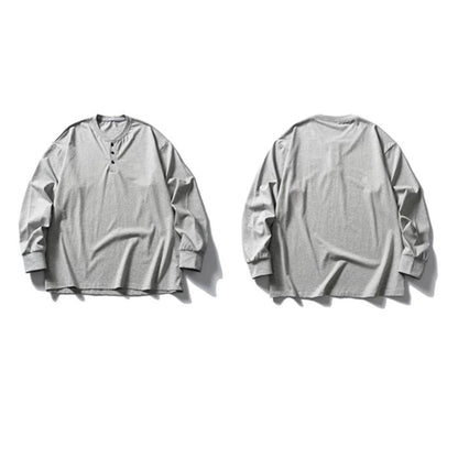 Loose Casual Long-sleeved T-shirt N0556