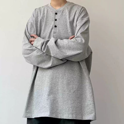 Loose Casual Long-sleeved T-shirt N0556