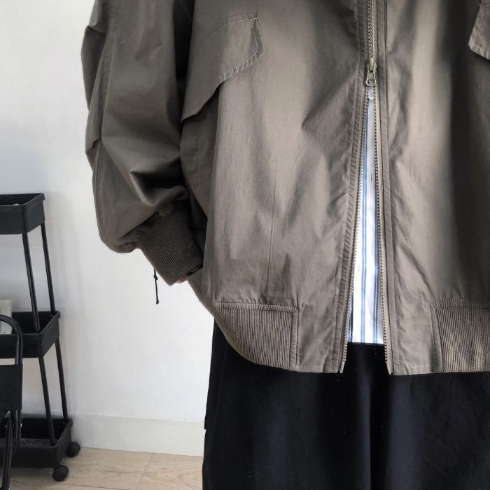 【OUTLET/即納】Stand-up Collar MA-1 Jacket N0409