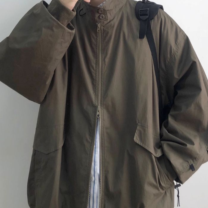 【OUTLET/即納】Stand-up Collar MA-1 Jacket N0409