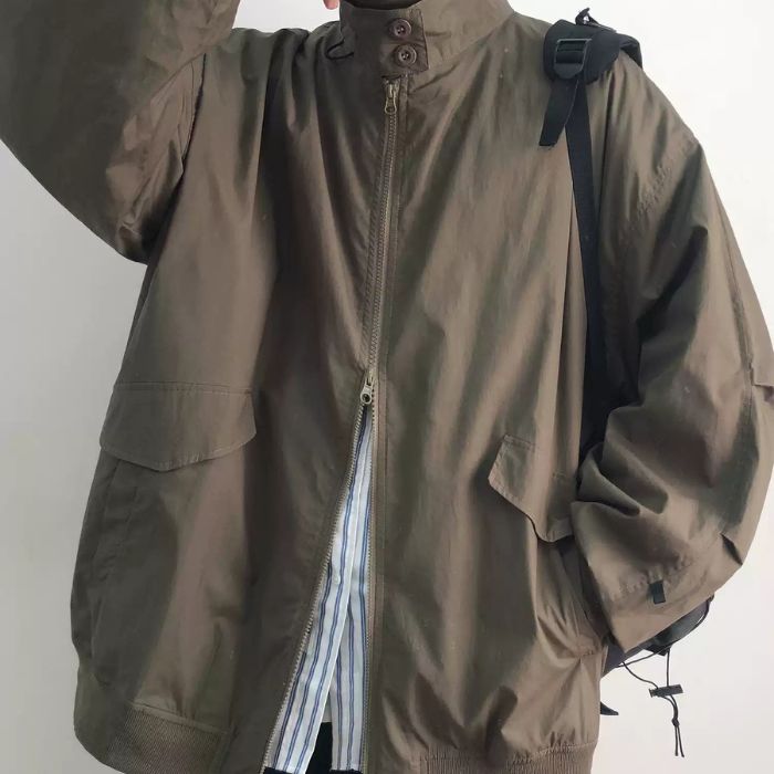 【OUTLET/即納】Stand-up Collar MA-1 Jacket N0409