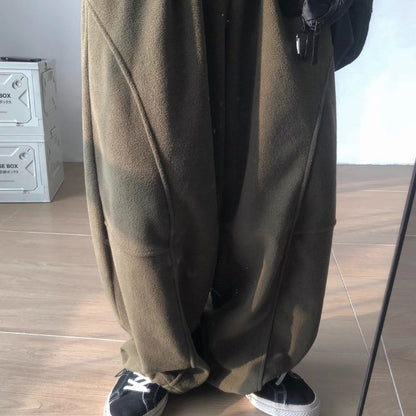 Polar Fleece Wide Leg Cuff Pants N0463