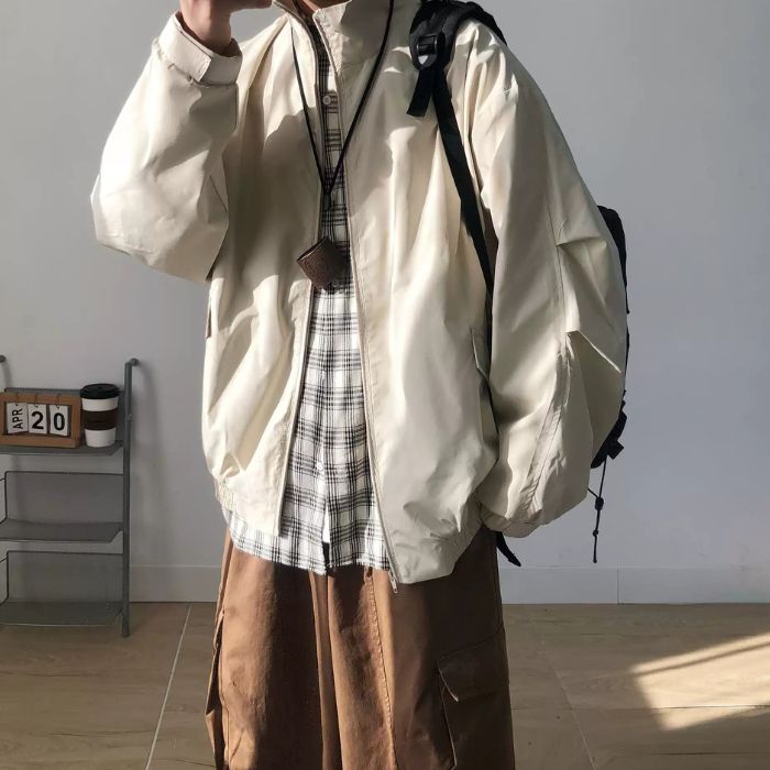 Loose Stand Collar Jacket N0492