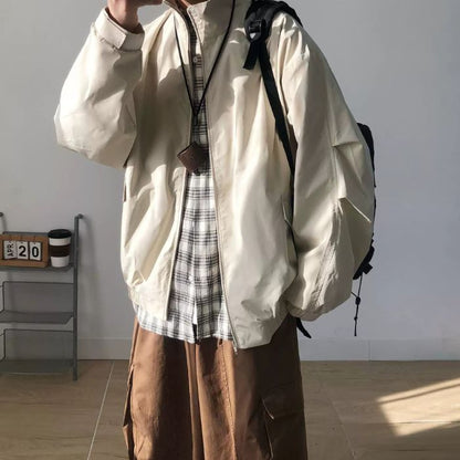 Loose Stand Collar Jacket N0492