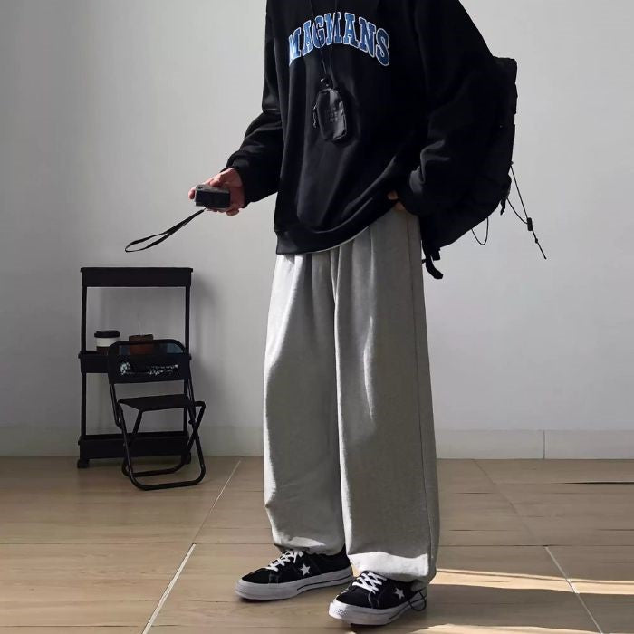 Loose Straight Wide-leg Sweatpants N0488