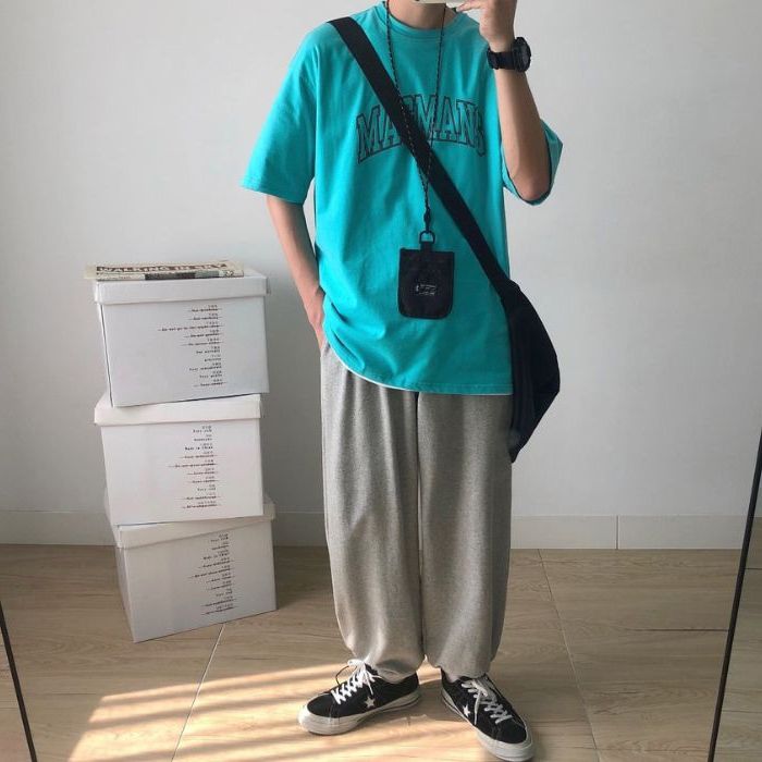 Loose Straight Wide-leg Sweatpants N0488