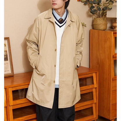 Medium-length Casual Lapel Coat N0179