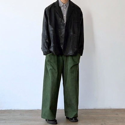 Oversized Silhouette Minimal Design Tailored Jacket N1055