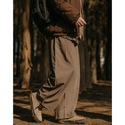 Draping Sense Of Casual Loose Solid Pants N0073