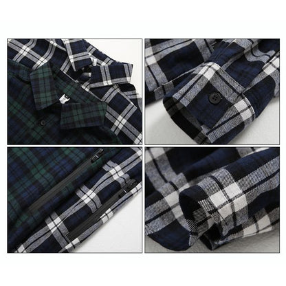 Plaid Long-sleeved Loose Shirt N0031