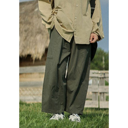 Wide-legged Straight Long Pants N0100