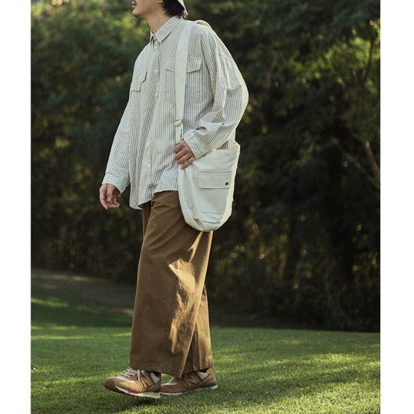 Wide-legged Straight Long Pants N0100