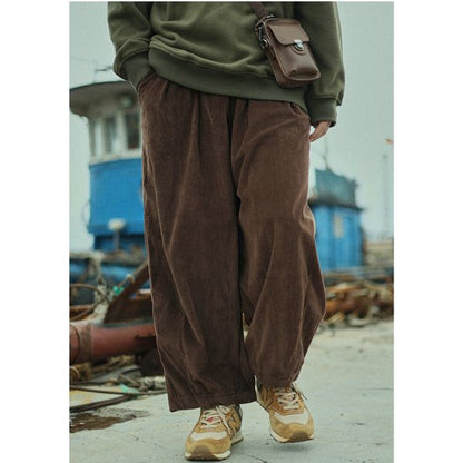 Wide-legged Lantern Casual Pants N0112