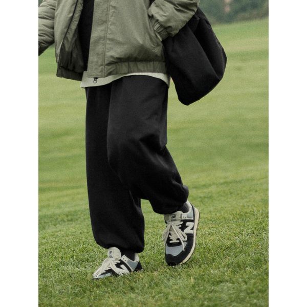 Paragraph Drawstring Straight Sports Pants N0114