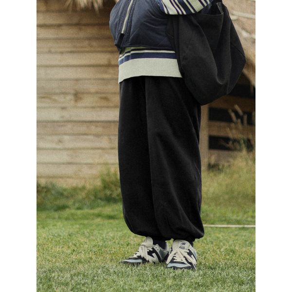 Paragraph Drawstring Straight Sports Pants N0114