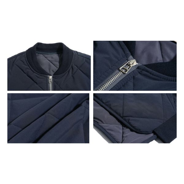 Baseball Collar Pockets Jacket N0119