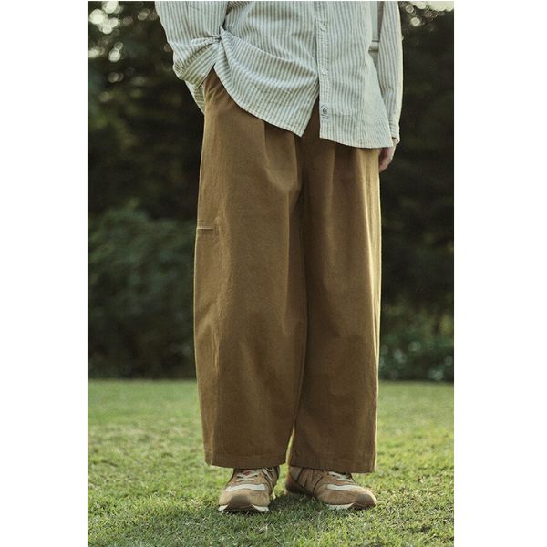 Solid Color Wide-legged Straight Pants N0127