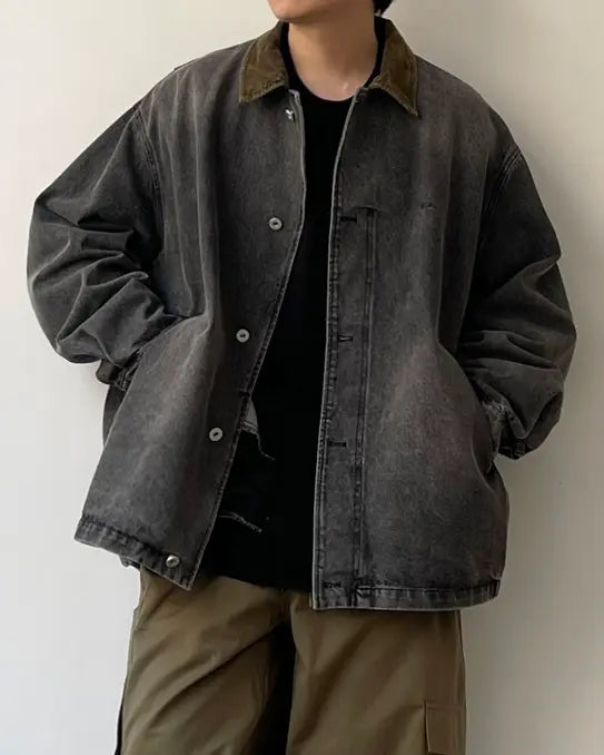 Faded Wash Casual Jacket N0671