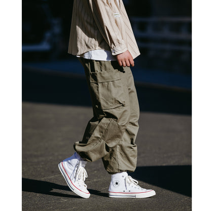 Multi-pocket Loose Casual Drawstring Pants N0064