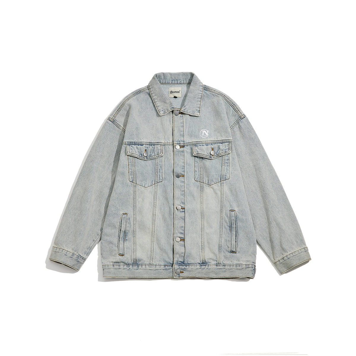 Denim Loose Gangster Jacket N0177