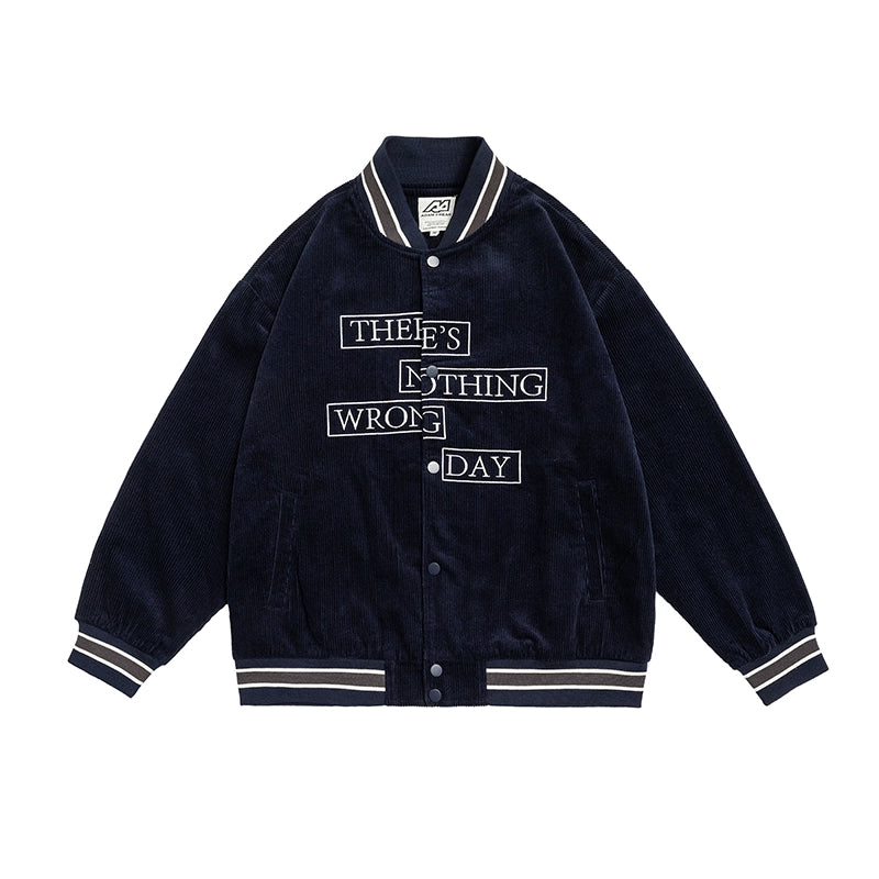 Corduroy Baseball Jacket N0176