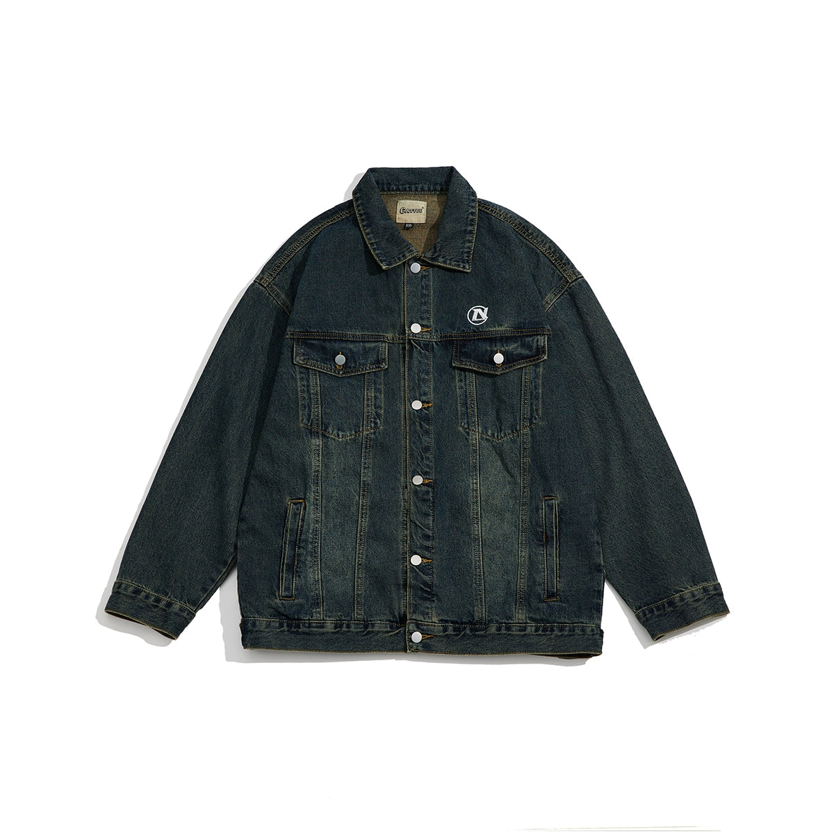 Denim Loose Gangster Jacket N0177