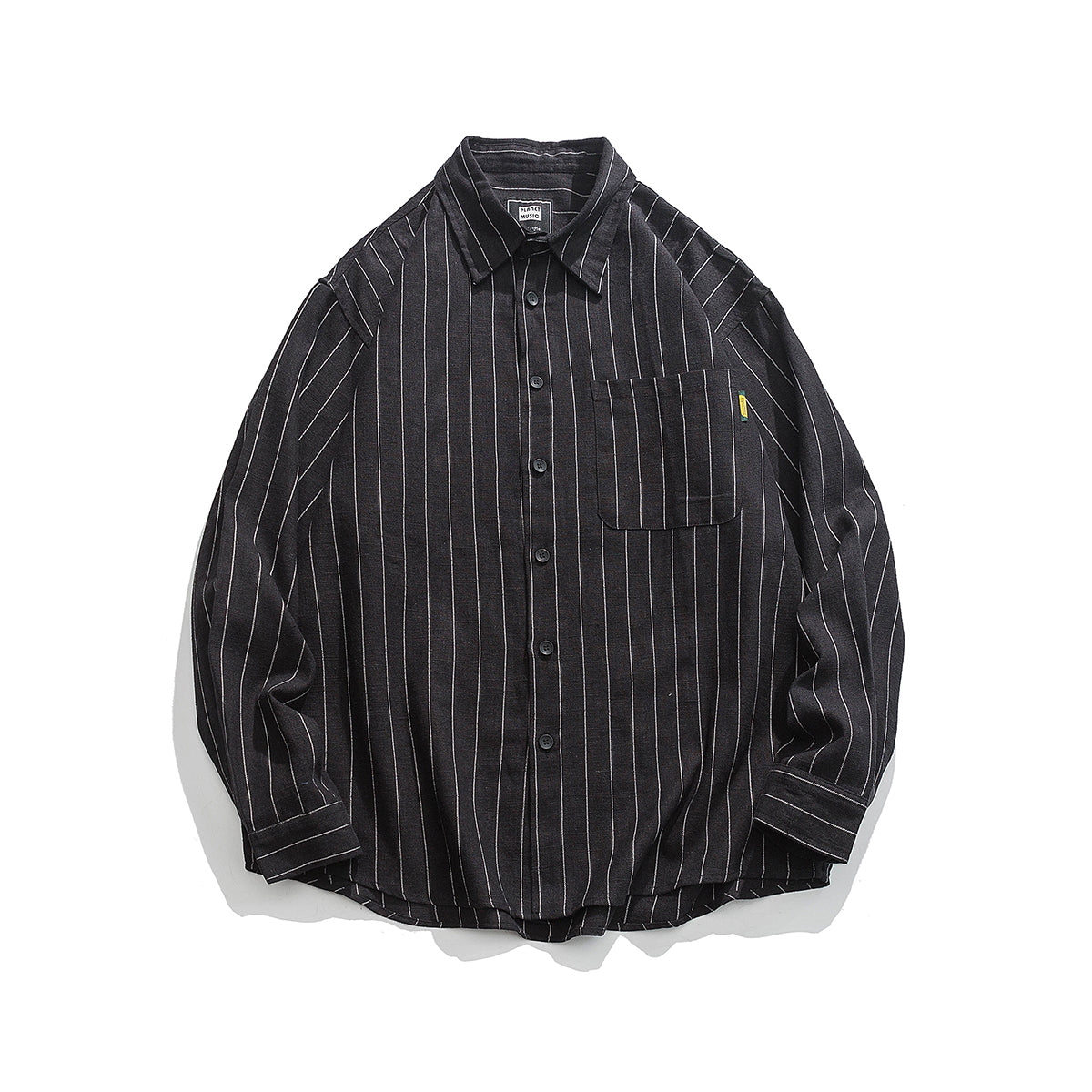 Stripe Versatile Long-sleeved Lapel Shirt N0028